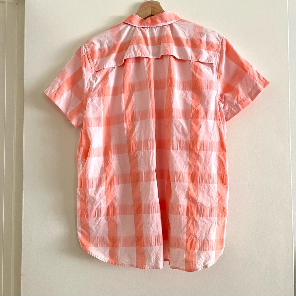 Eddie Bauer Travex Plaid Ventilated Outdoor Short Sleeve Top Classic Hiking - Picture 5 of 10